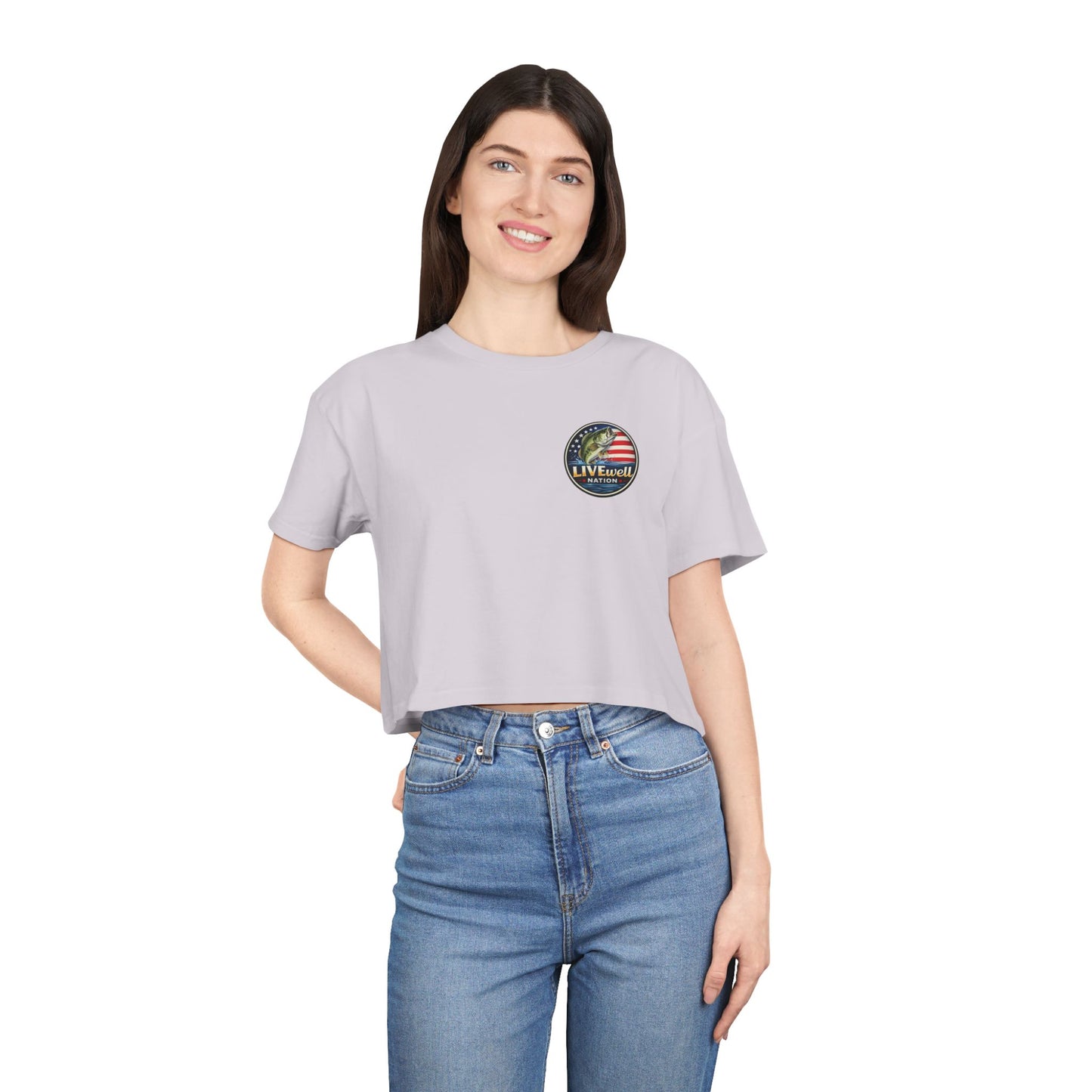 LIVEwell Nation Fishing Crop Tee