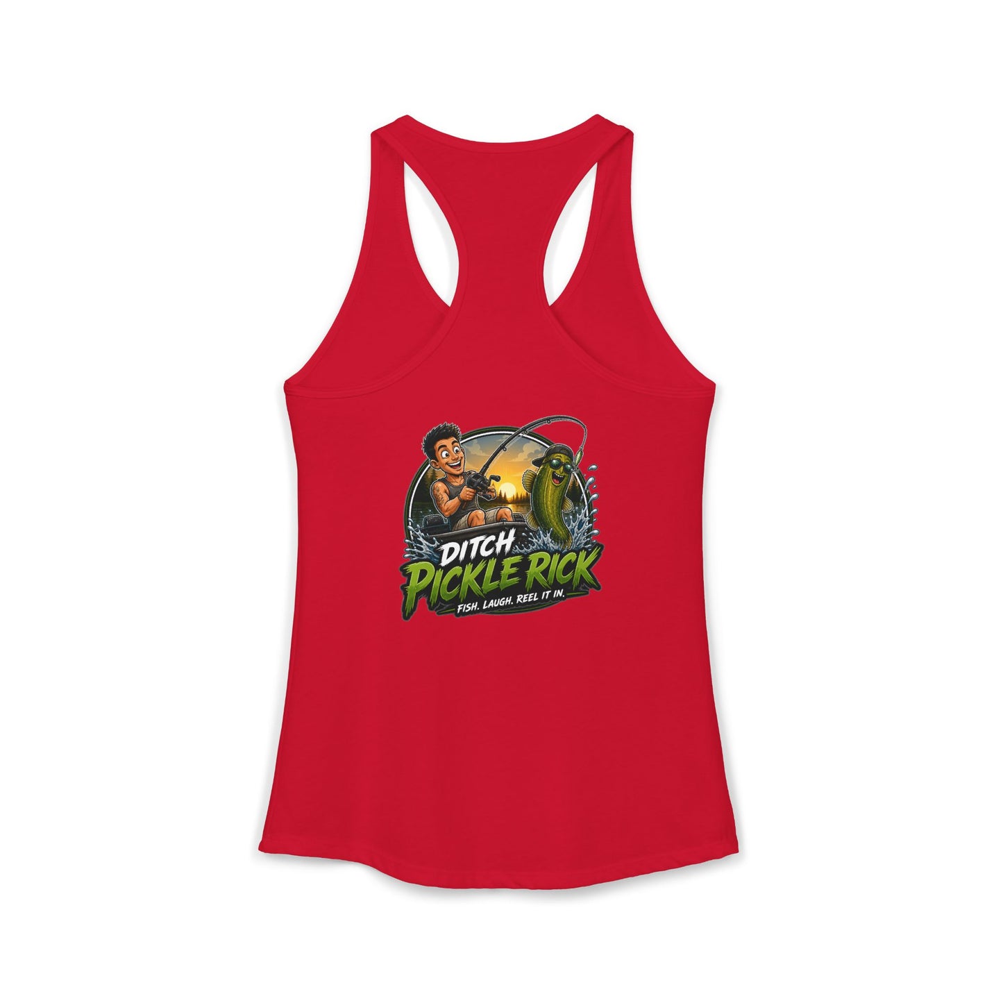 Ditch Pickle Rick Racerback Tank