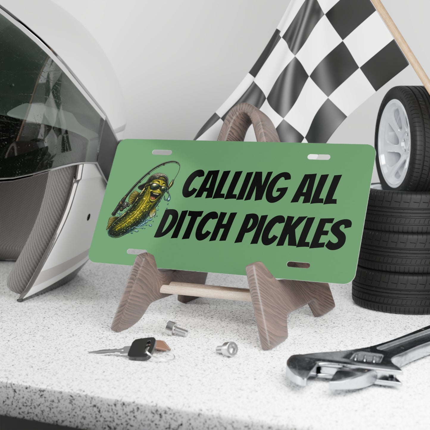 Ditch Pickle Rick Vanity Plate