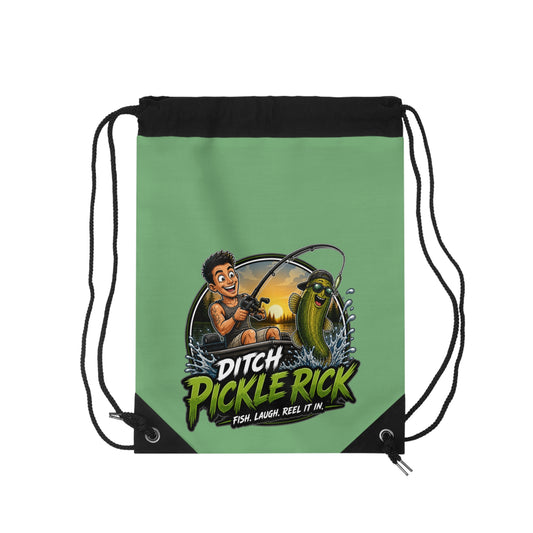 Ditch Pickle Rick Drawstring Bag