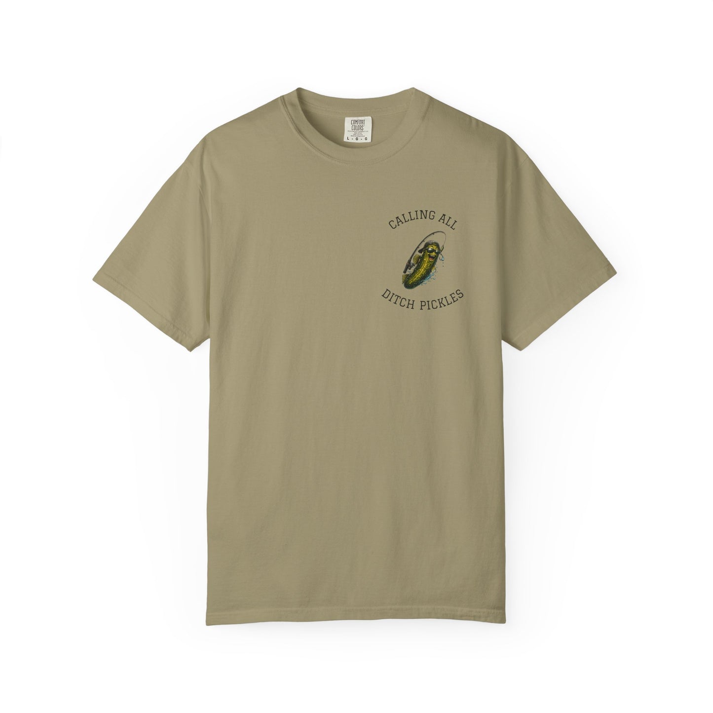 Ditch Pickle Rick Pocket Logo Fishing T-Shirt
