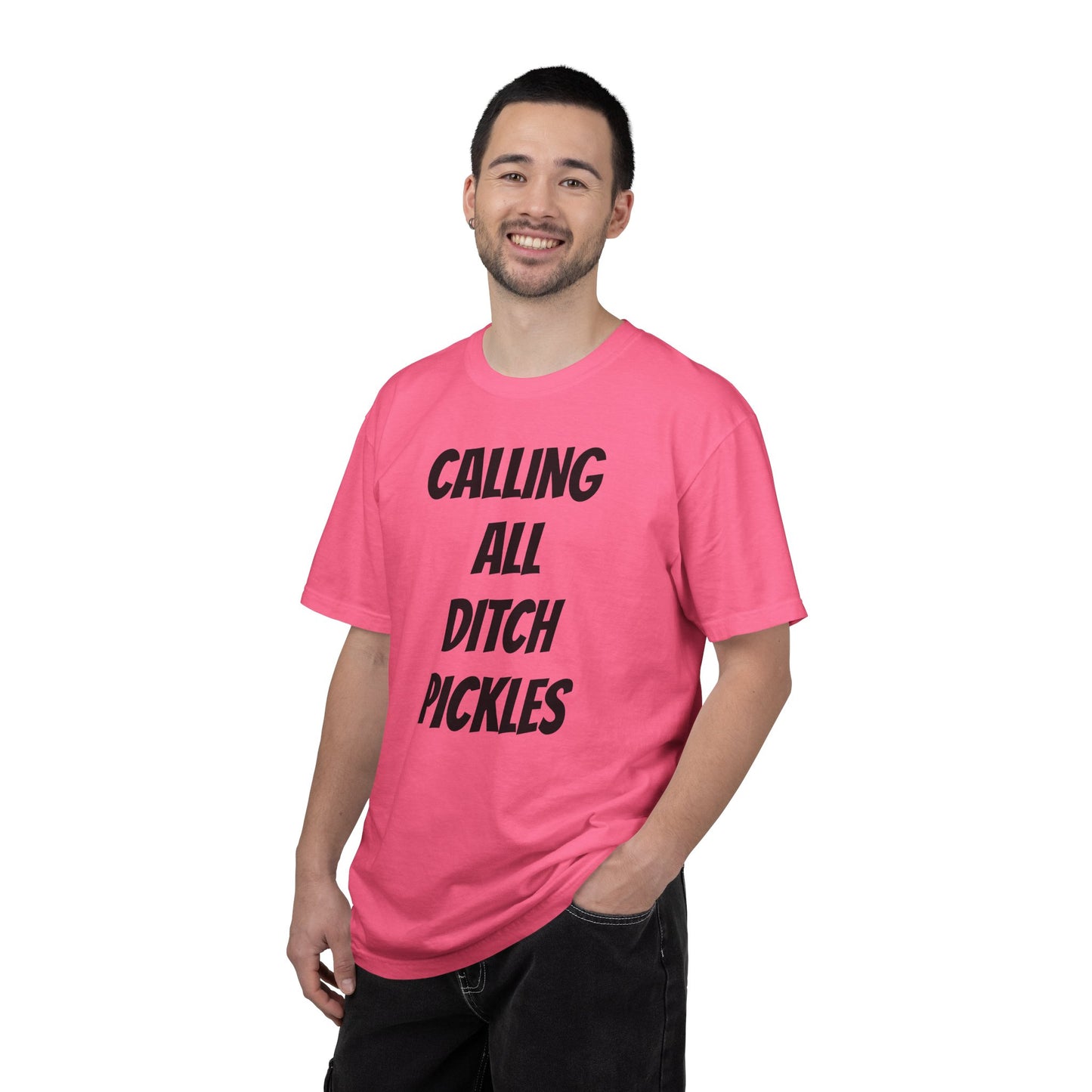 Ditch Pickle Rick Fishing Graphic T-Shirt