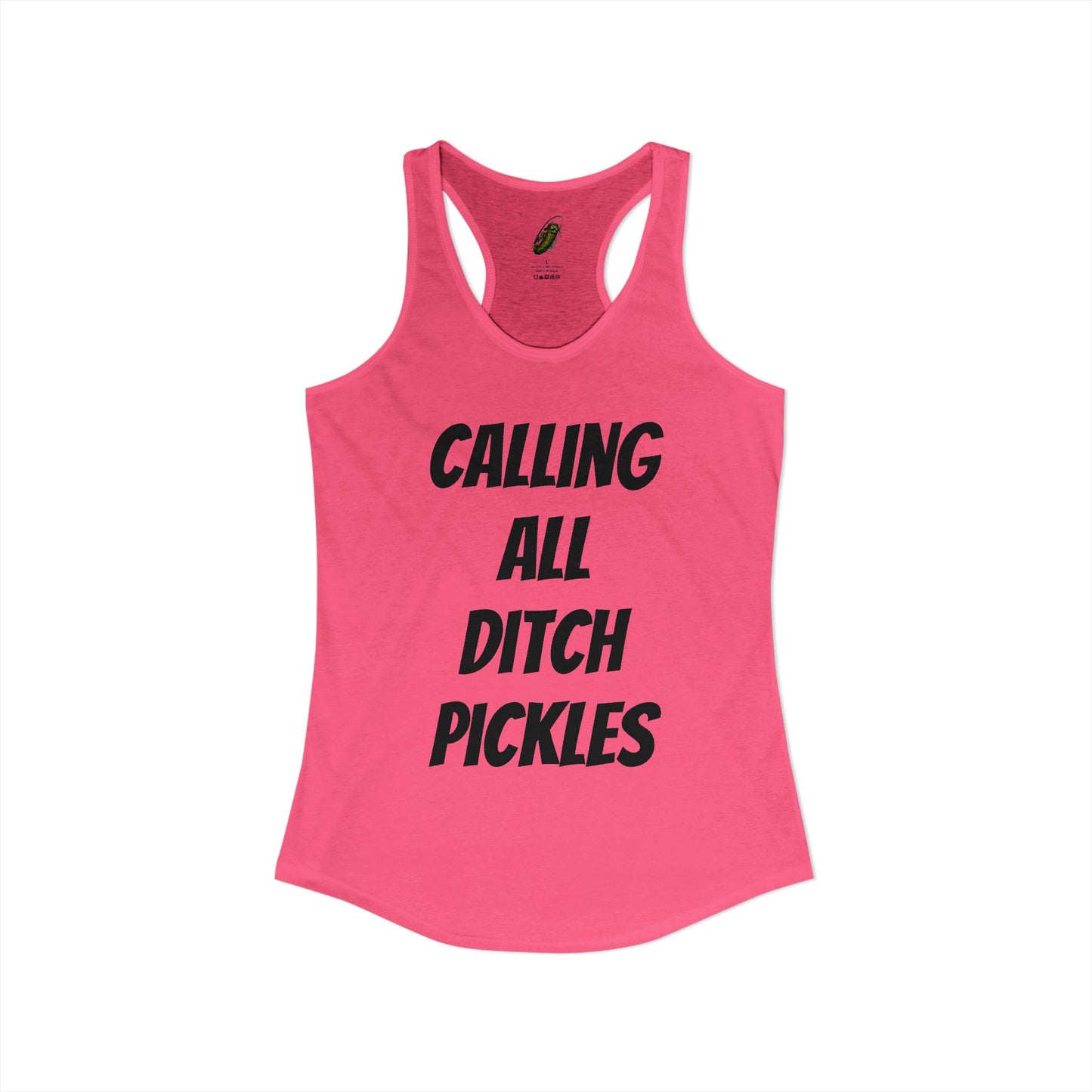 Ditch Pickle Rick Racerback Tank