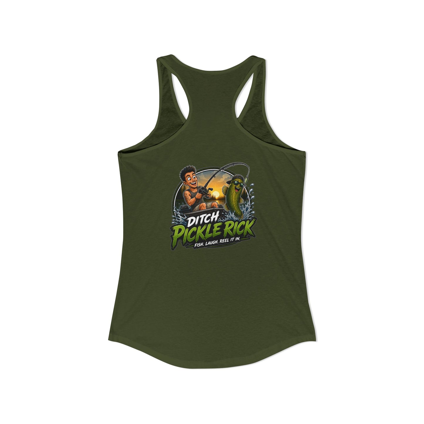 Ditch Pickle Rick Racerback Tank