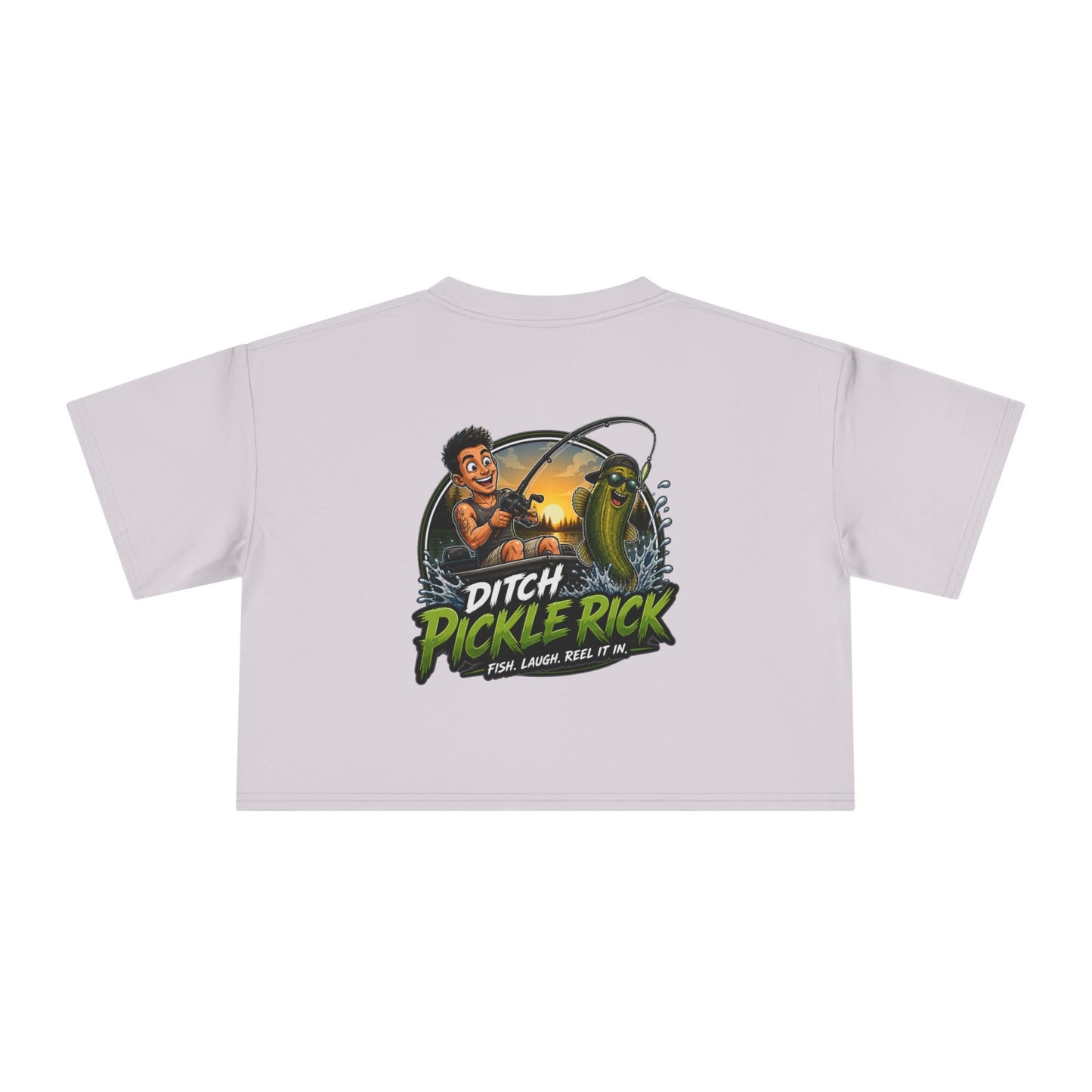 Ditch Pickle Rick Fishing Crop Tee