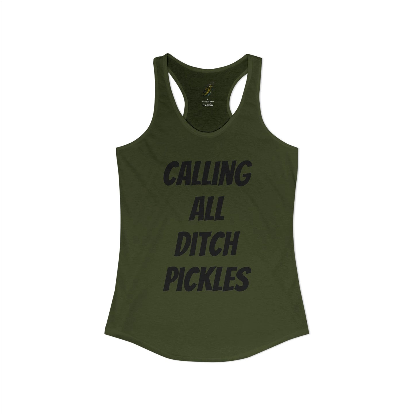 Ditch Pickle Rick Racerback Tank