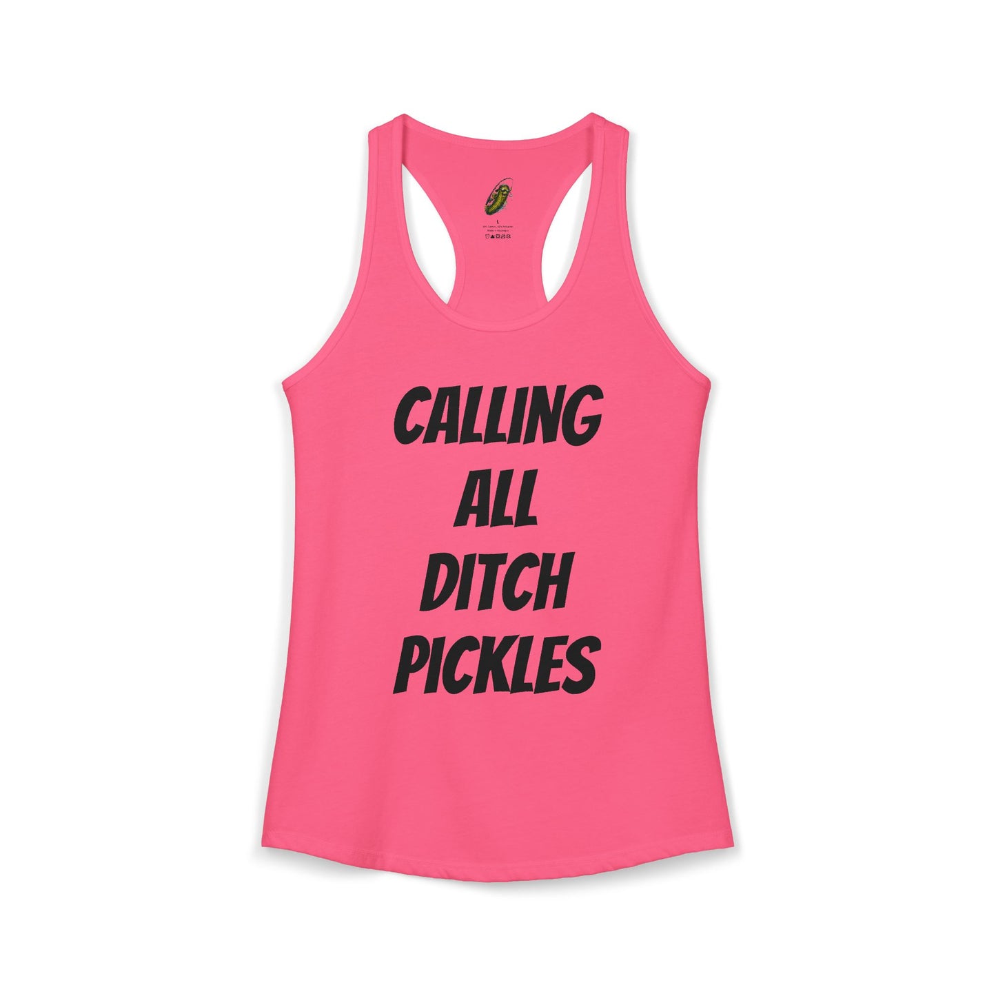 Ditch Pickle Rick Racerback Tank