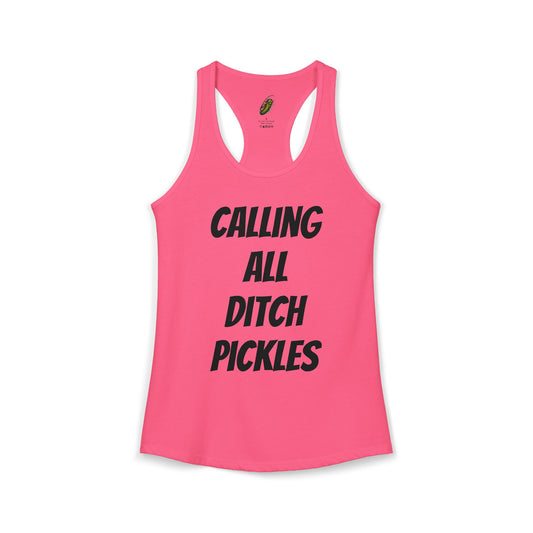 Ditch Pickle Rick Racerback Tank
