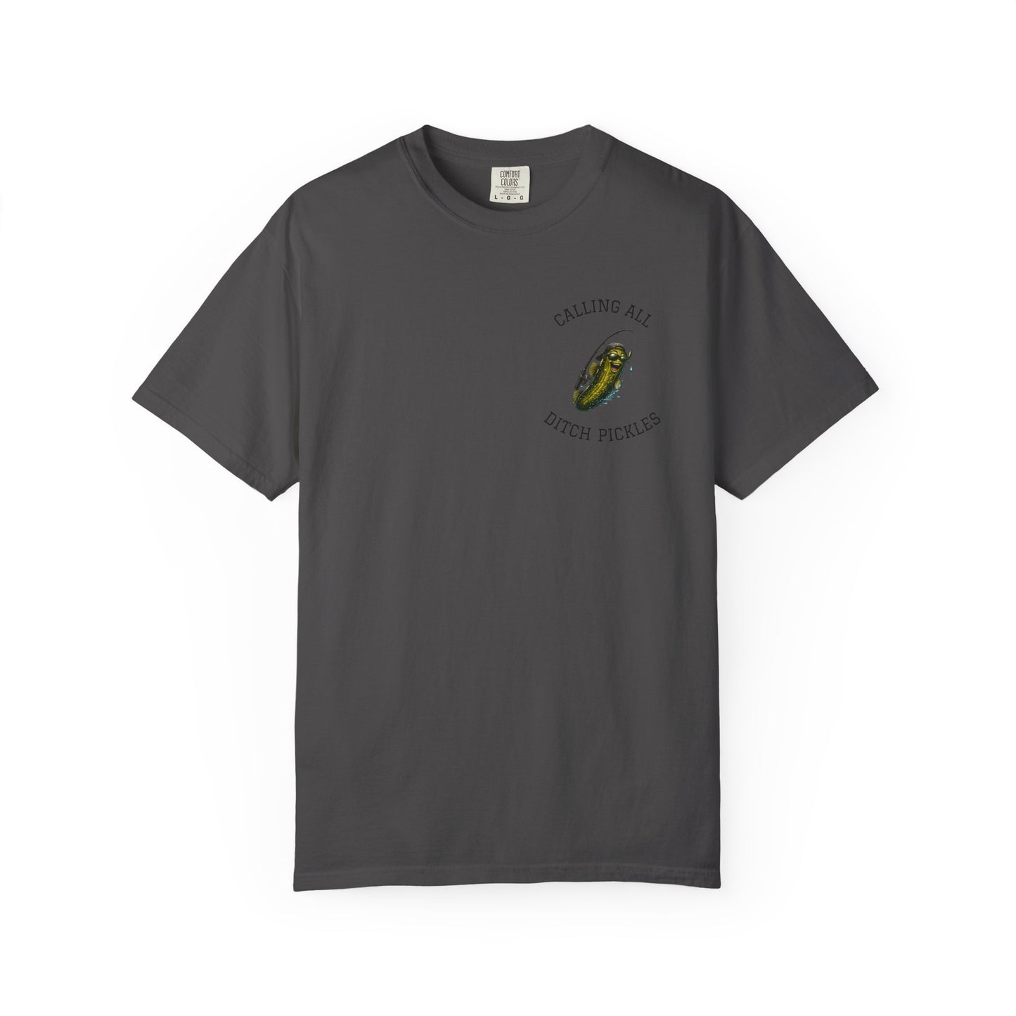 Ditch Pickle Rick Pocket Logo Fishing T-Shirt