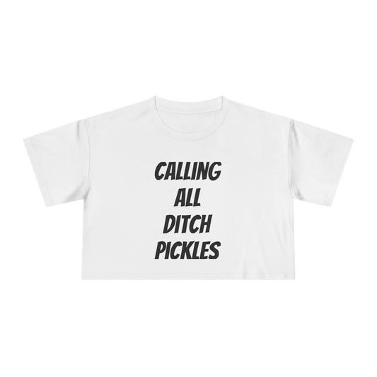 Ditch Pickle Rick Fishing Crop Tee