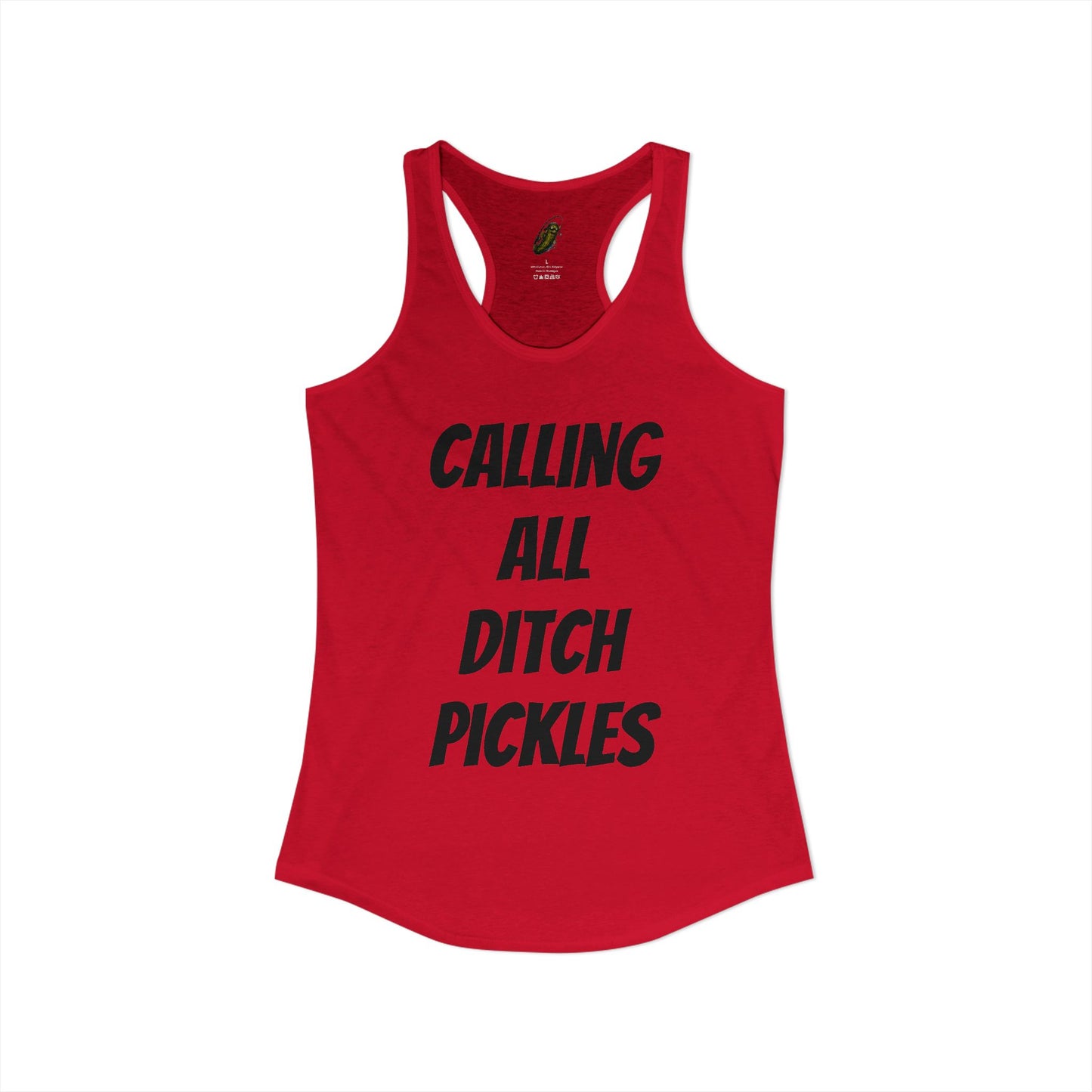 Ditch Pickle Rick Racerback Tank