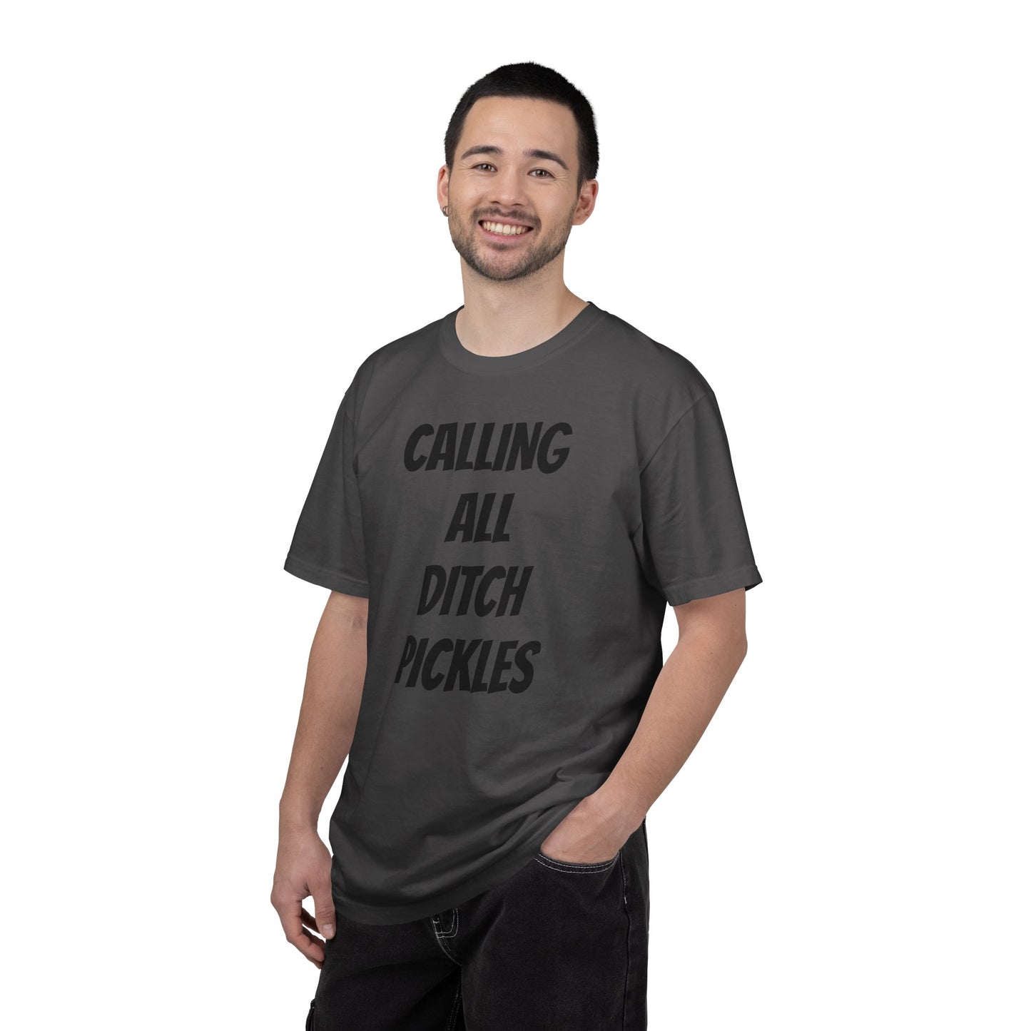 Ditch Pickle Rick Fishing Graphic T-Shirt