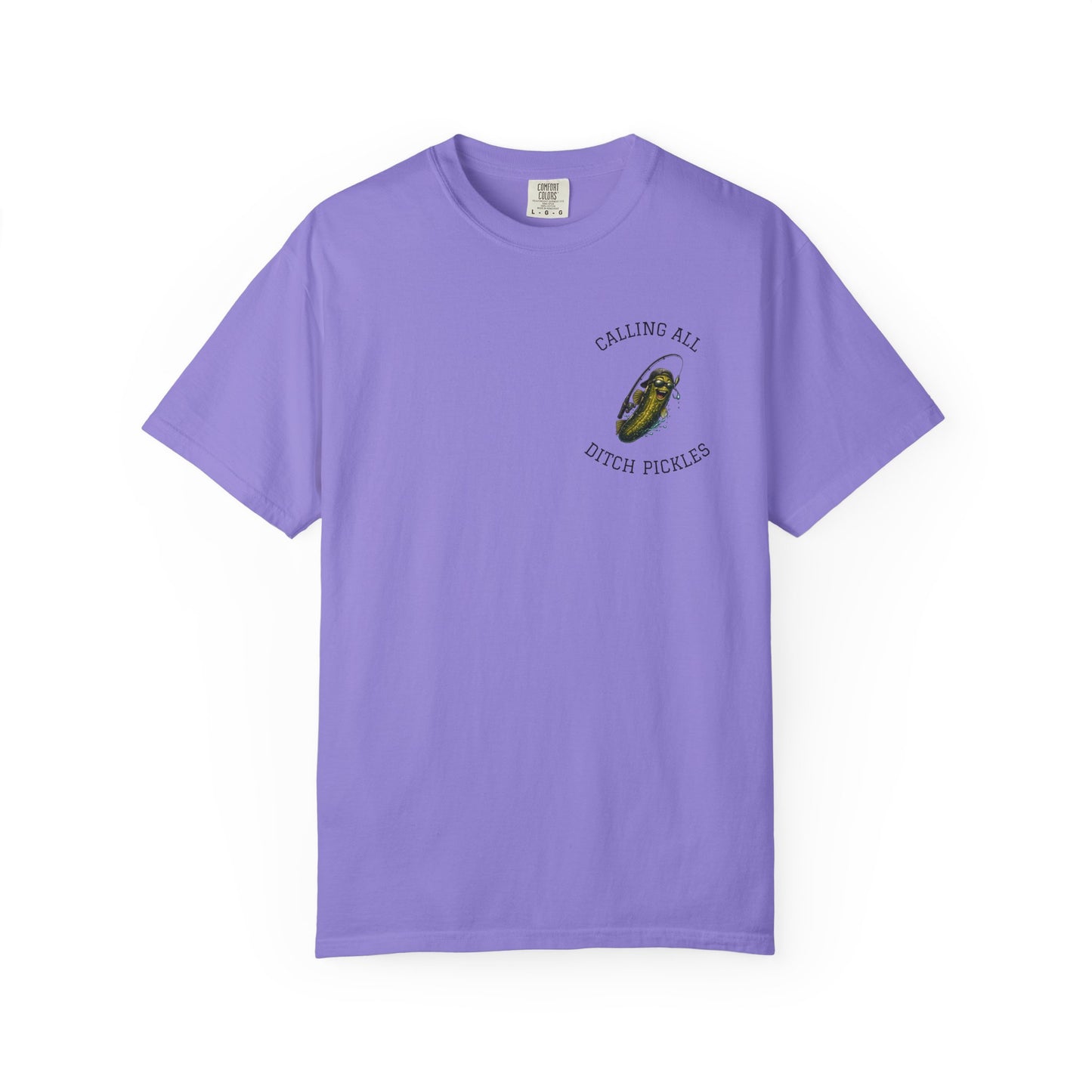 Ditch Pickle Rick Pocket Logo Fishing T-Shirt