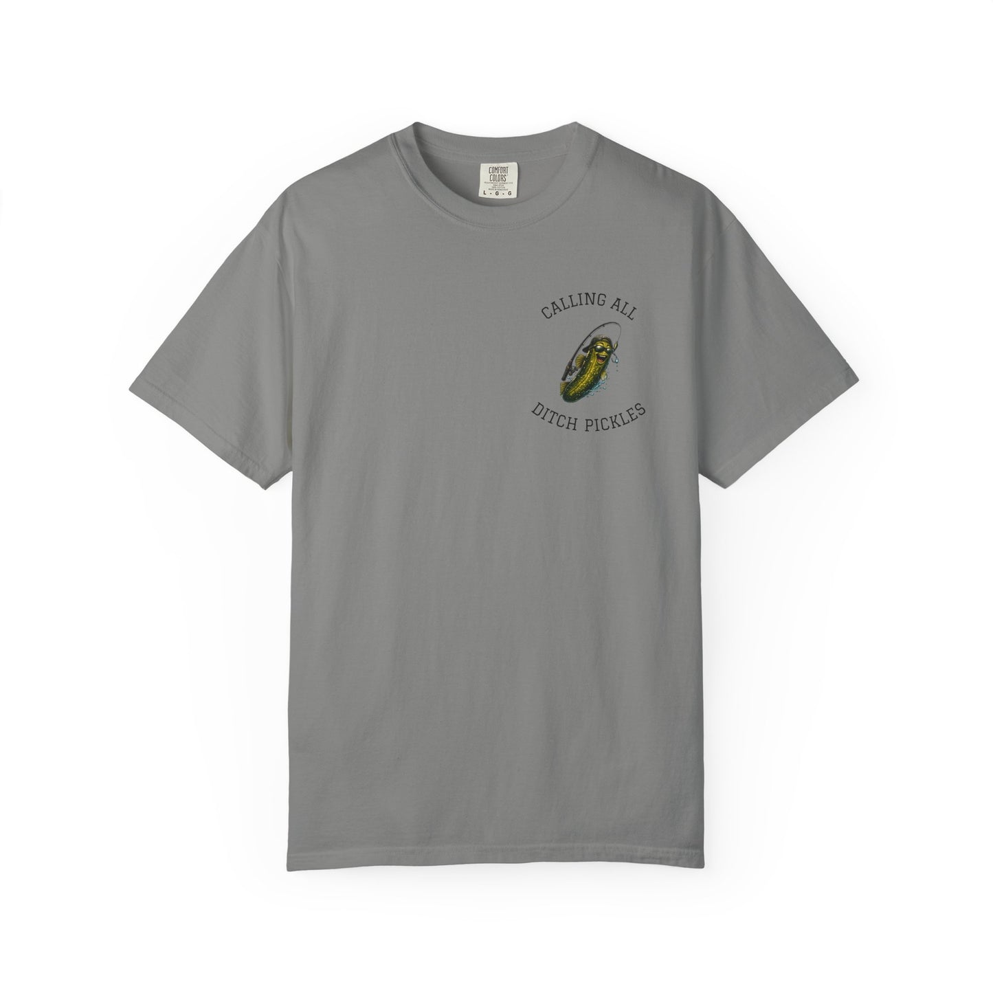Ditch Pickle Rick Pocket Logo Fishing T-Shirt