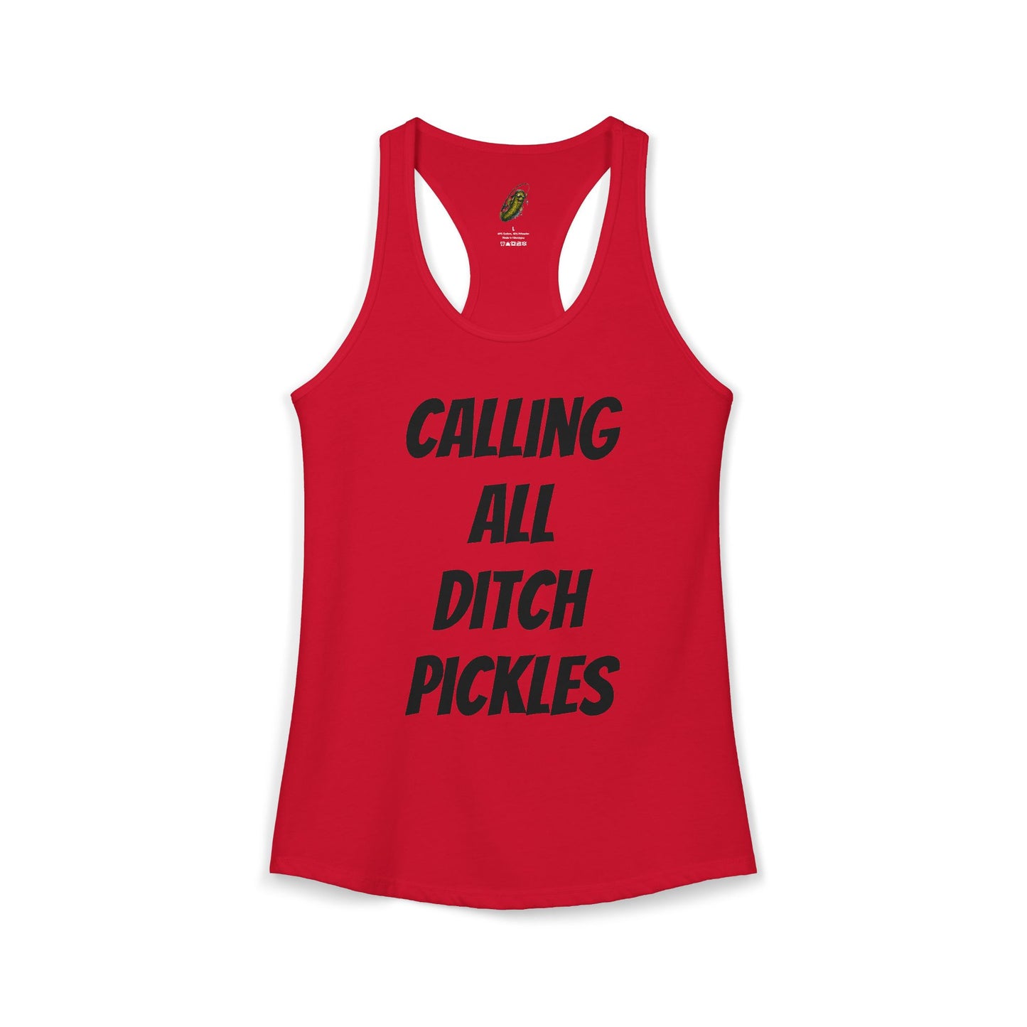 Ditch Pickle Rick Racerback Tank