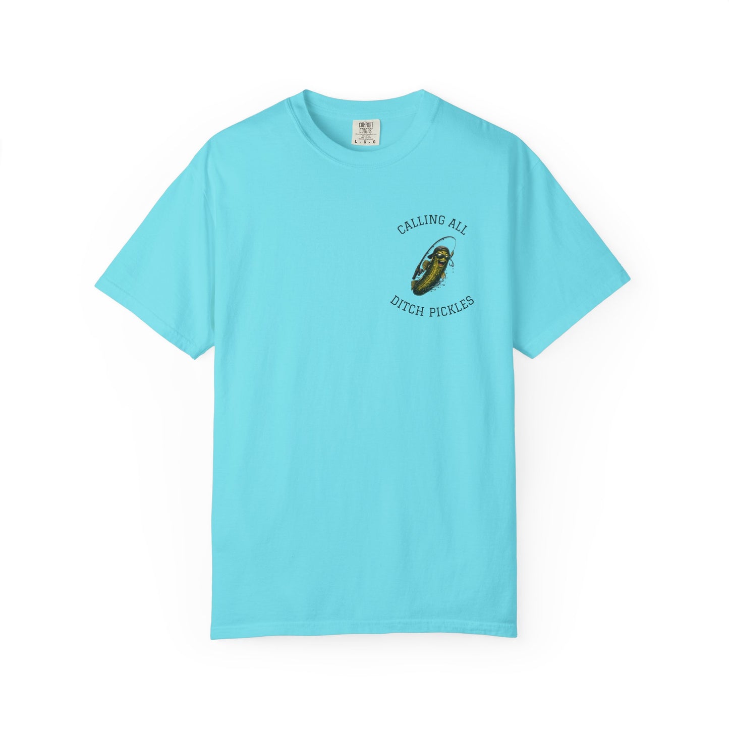 Ditch Pickle Rick Pocket Logo Fishing T-Shirt