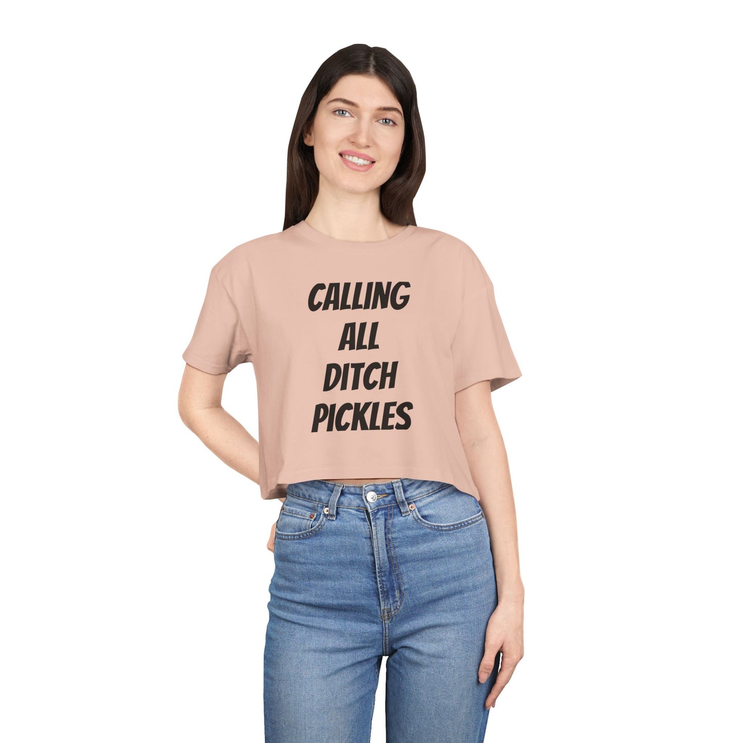 Ditch Pickle Rick Fishing Crop Tee