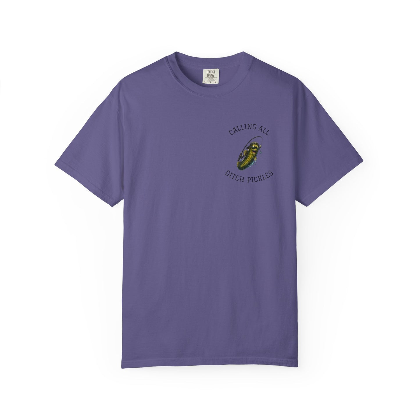 Ditch Pickle Rick Pocket Logo Fishing T-Shirt