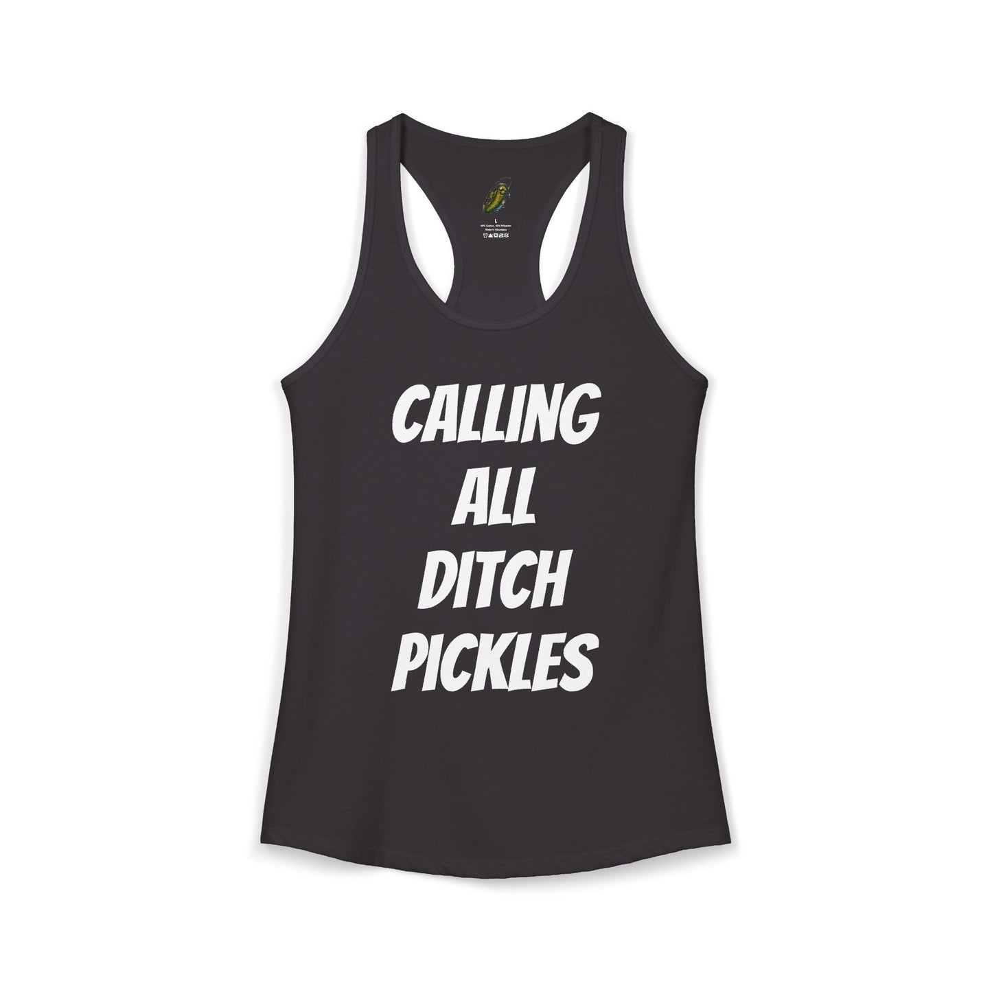 Ditch Pickle Rick Racerback Tank