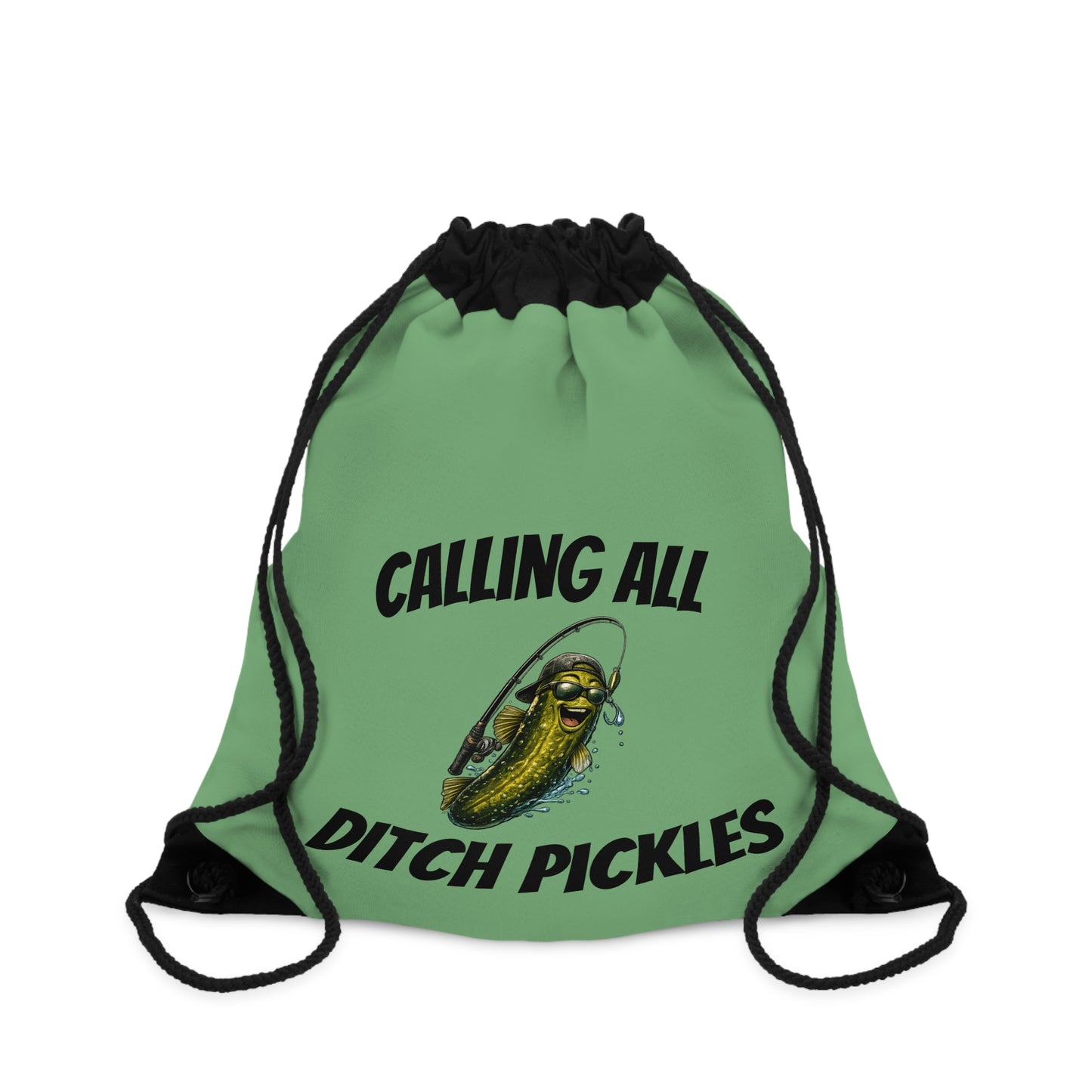 Ditch Pickle Rick Drawstring Bag