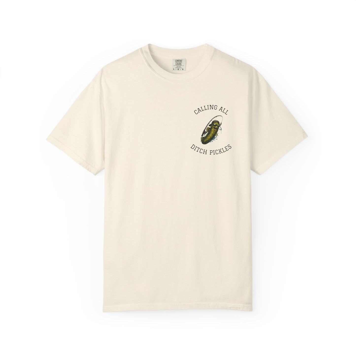 Ditch Pickle Rick Pocket Logo Fishing T-Shirt