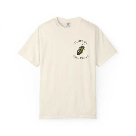 Ditch Pickle Rick Pocket Logo Fishing T-Shirt