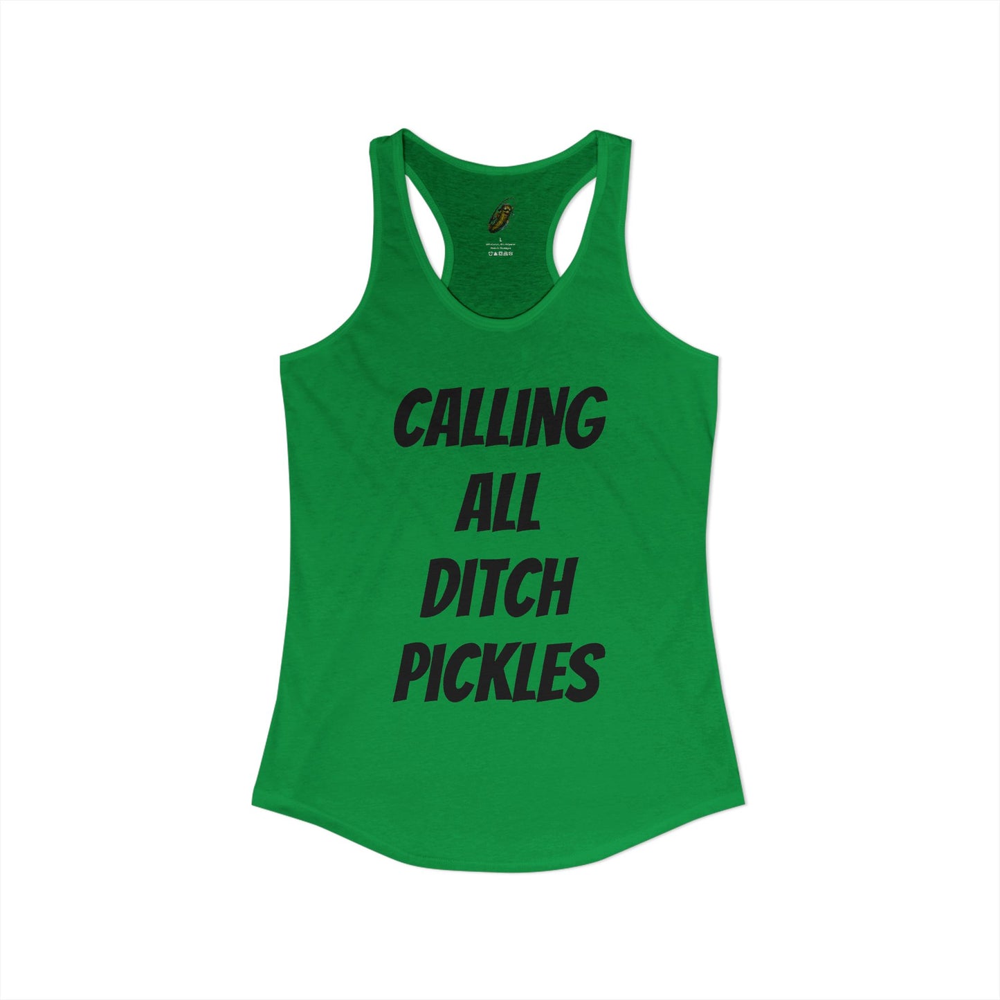 Ditch Pickle Rick Racerback Tank