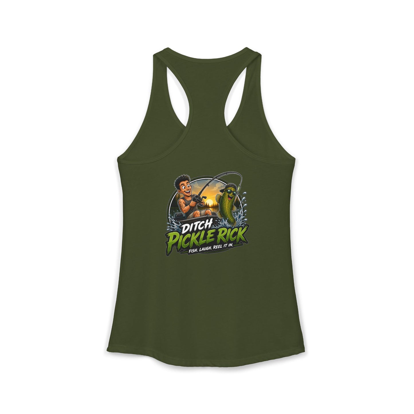 Ditch Pickle Rick Racerback Tank