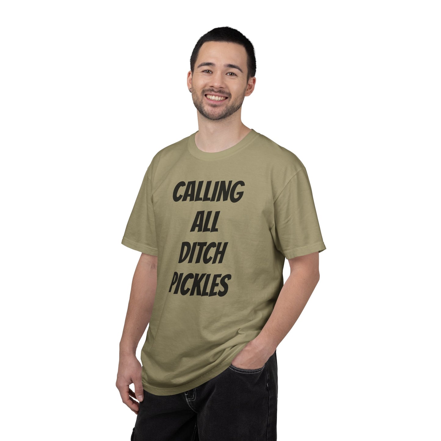 Ditch Pickle Rick Fishing Graphic T-Shirt