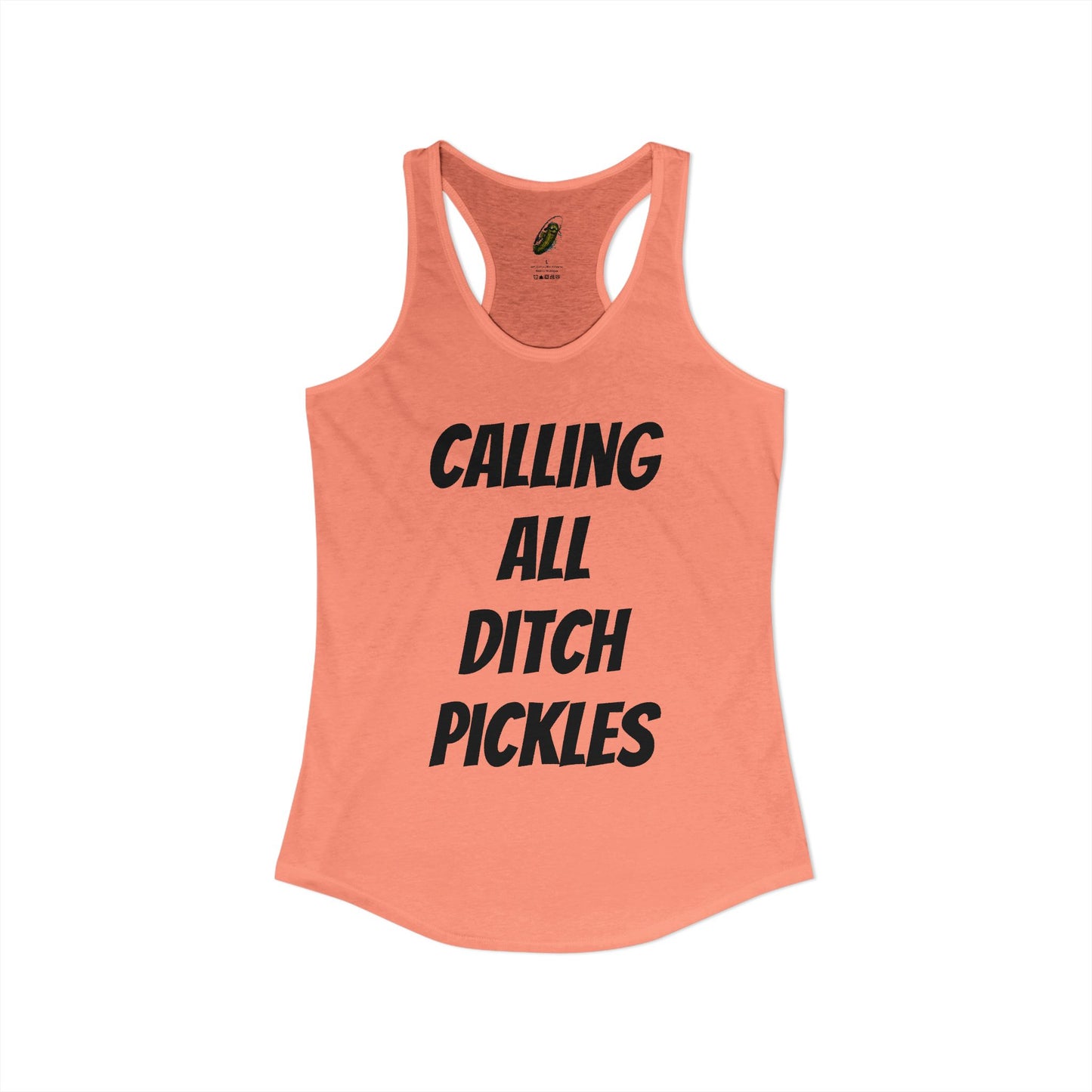 Ditch Pickle Rick Racerback Tank