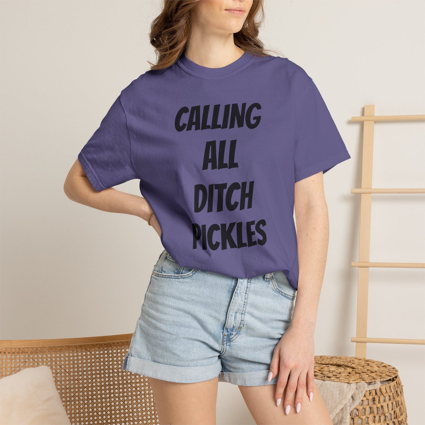 Ditch Pickle Rick Fishing Graphic T-Shirt