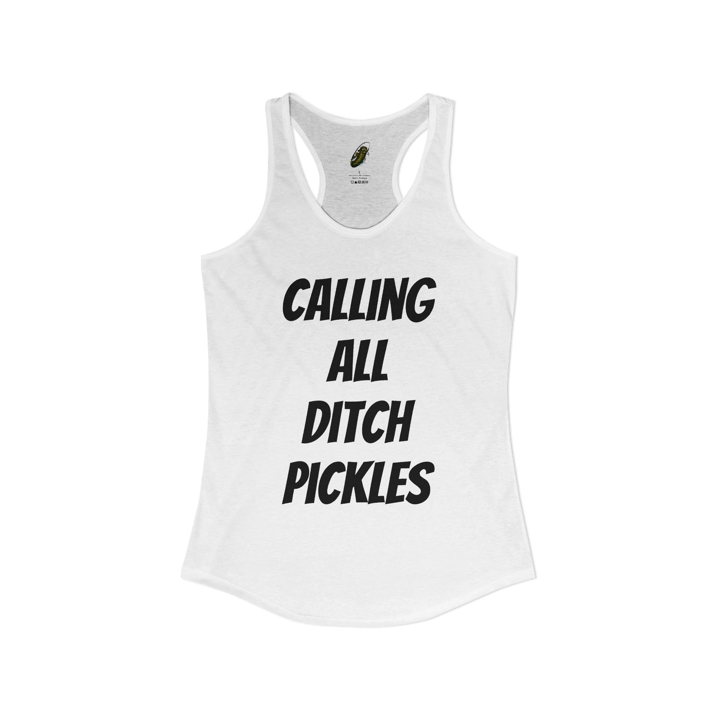 Ditch Pickle Rick Racerback Tank