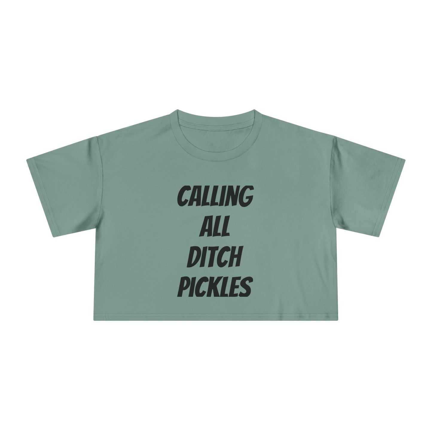 Ditch Pickle Rick Fishing Crop Tee