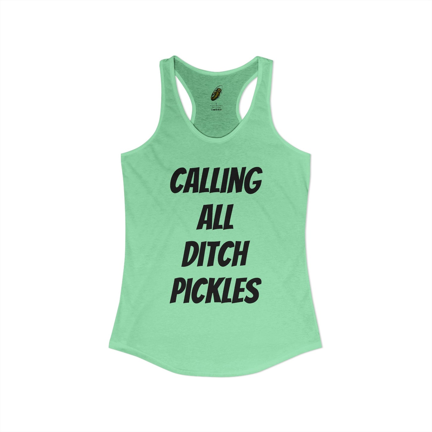 Ditch Pickle Rick Racerback Tank