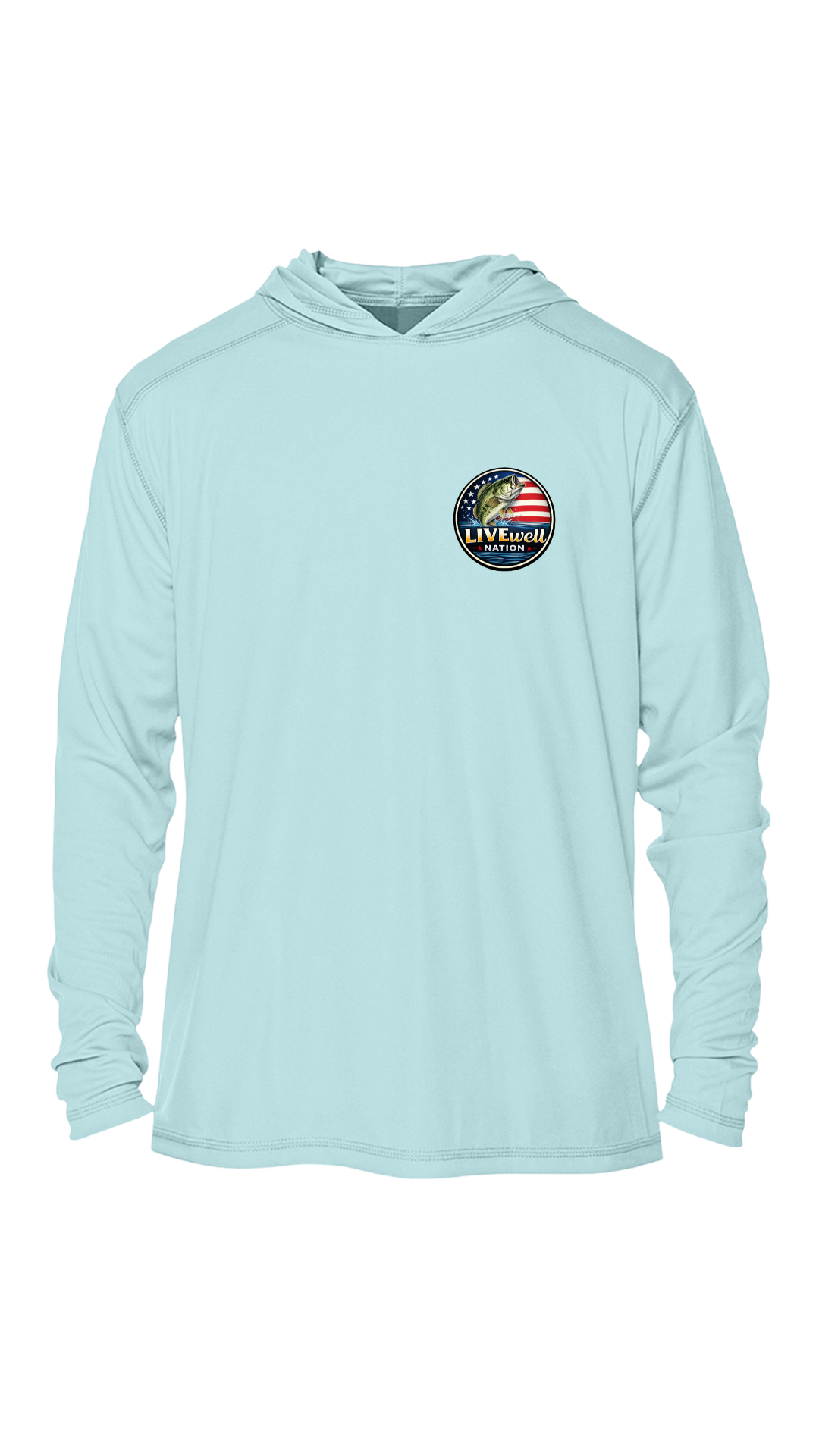 LIVEwell Nation Fishing Hoodie — American Bass Graphic Pullover