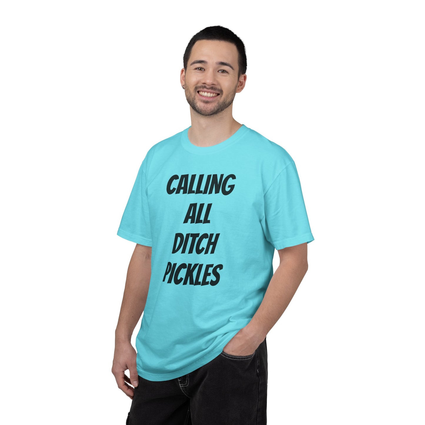 Ditch Pickle Rick Fishing Graphic T-Shirt
