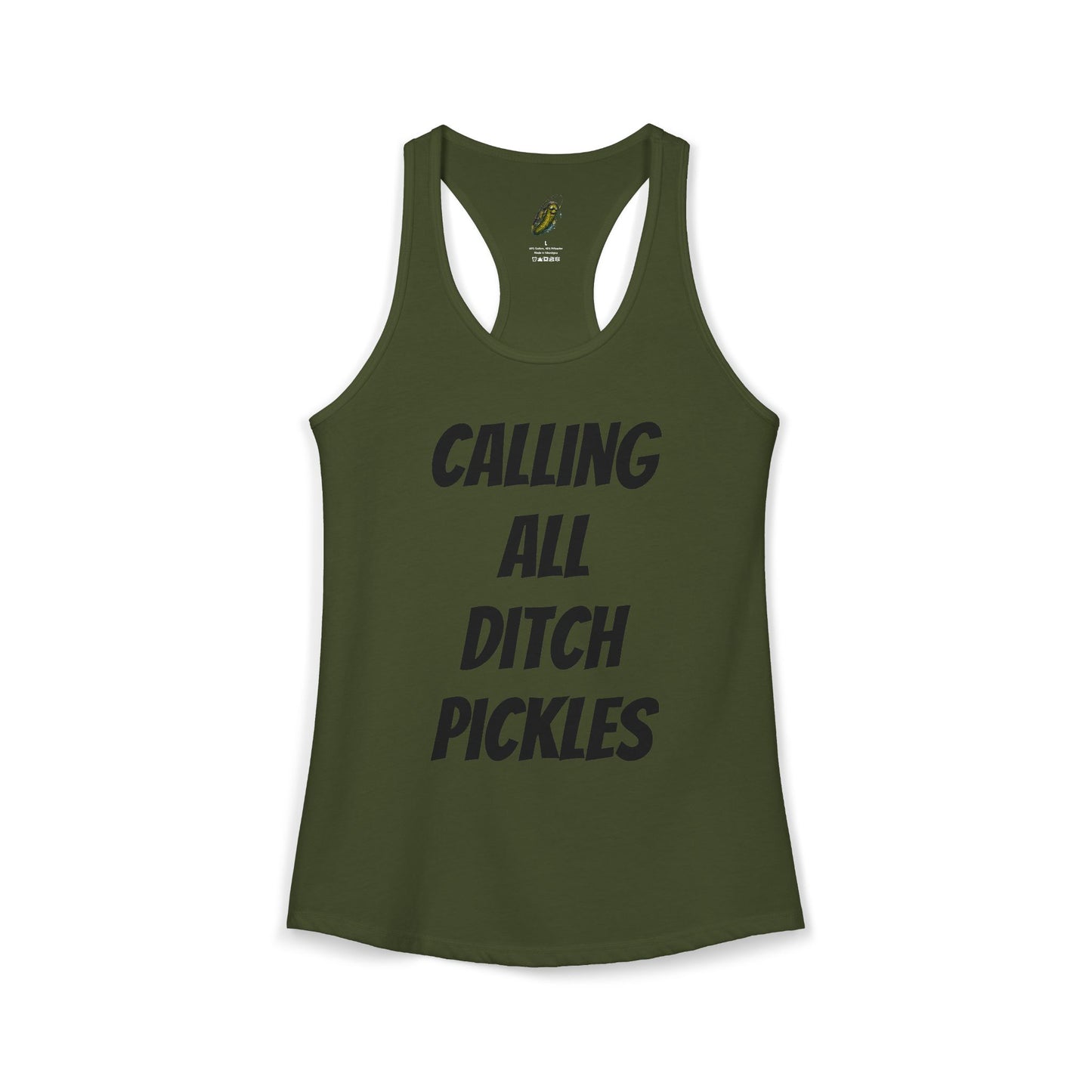 Ditch Pickle Rick Racerback Tank