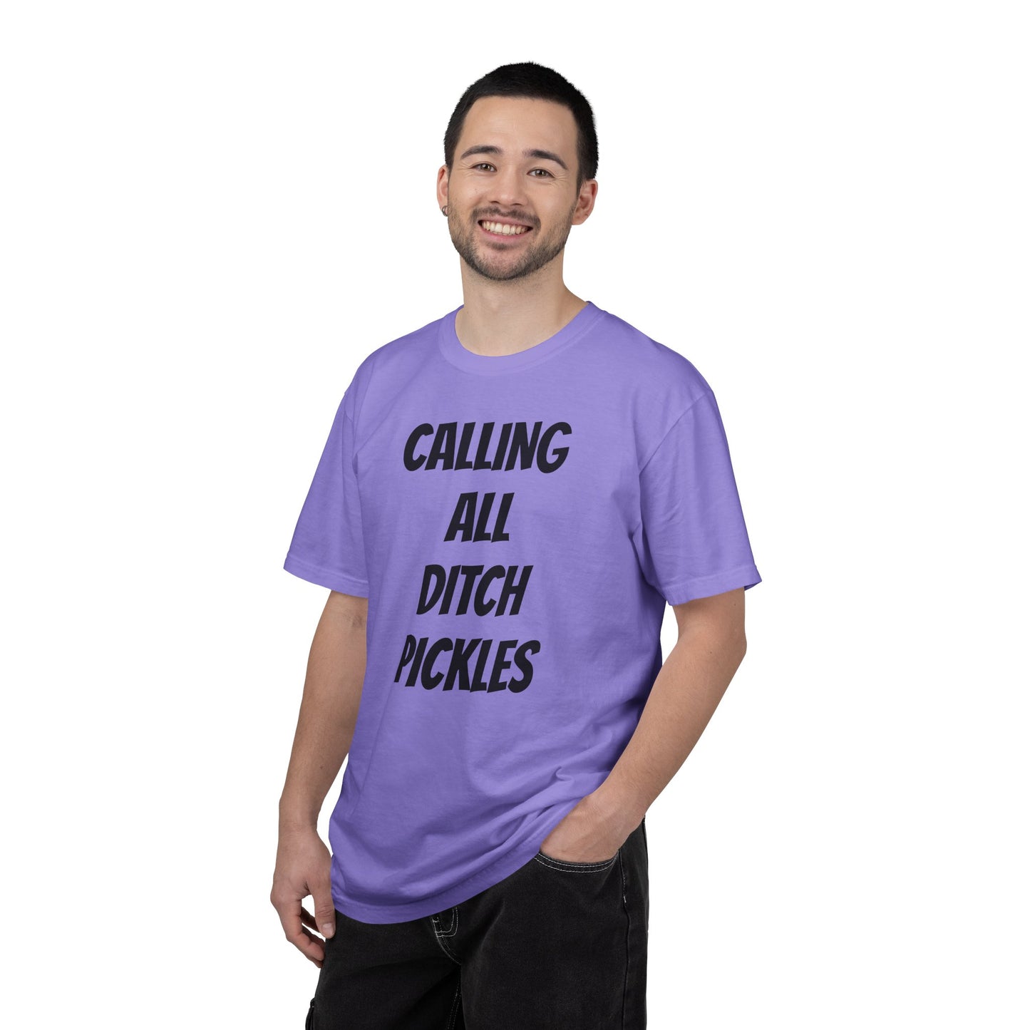 Ditch Pickle Rick Fishing Graphic T-Shirt