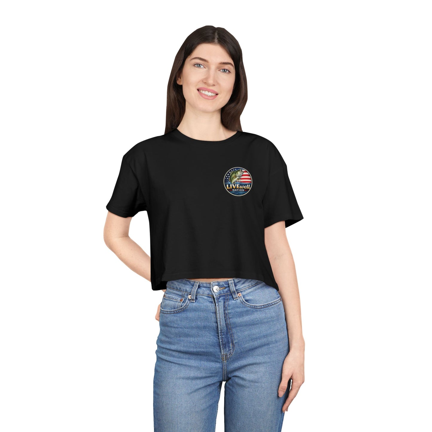 LIVEwell Nation Fishing Crop Tee