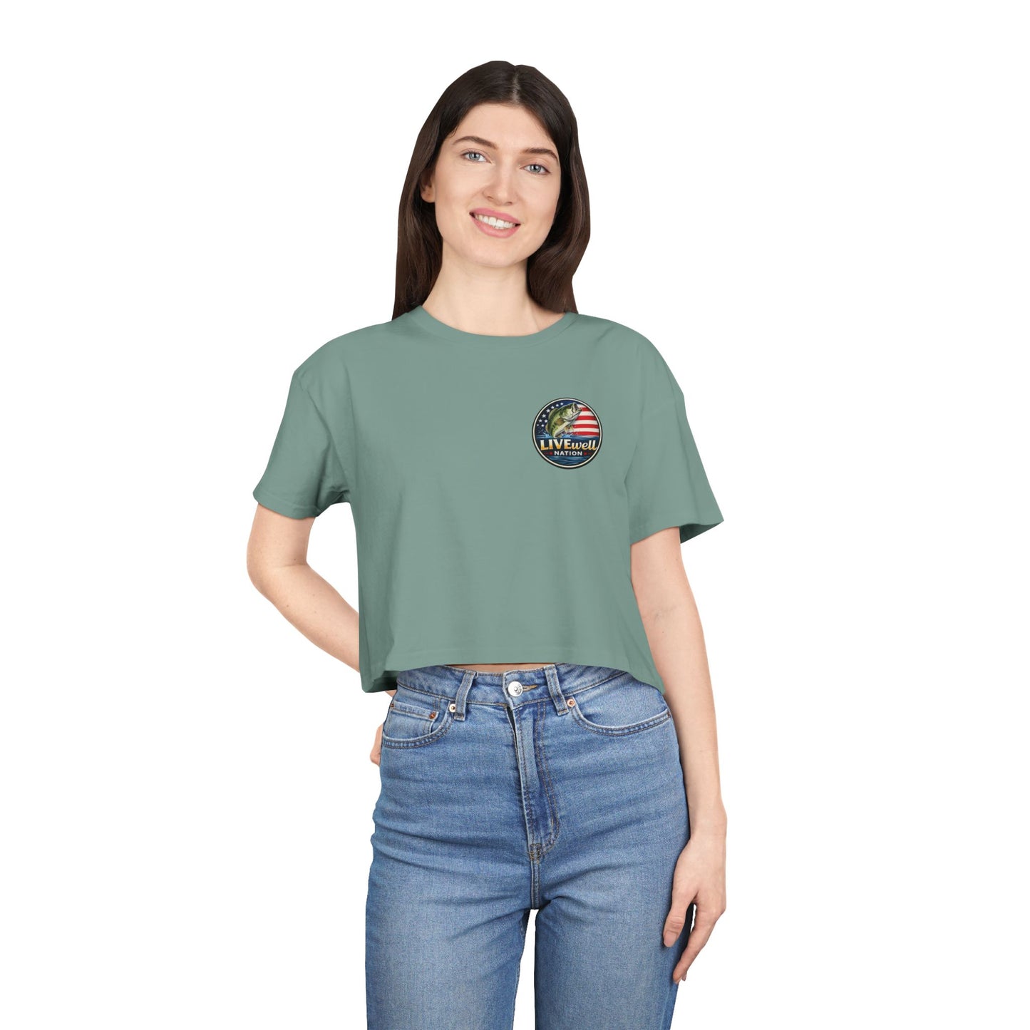 LIVEwell Nation Fishing Crop Tee