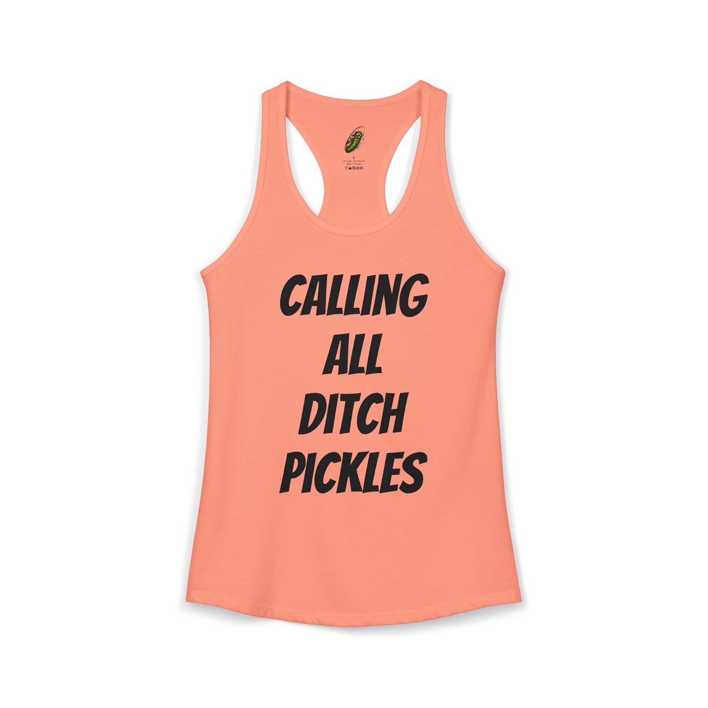 Ditch Pickle Rick Racerback Tank