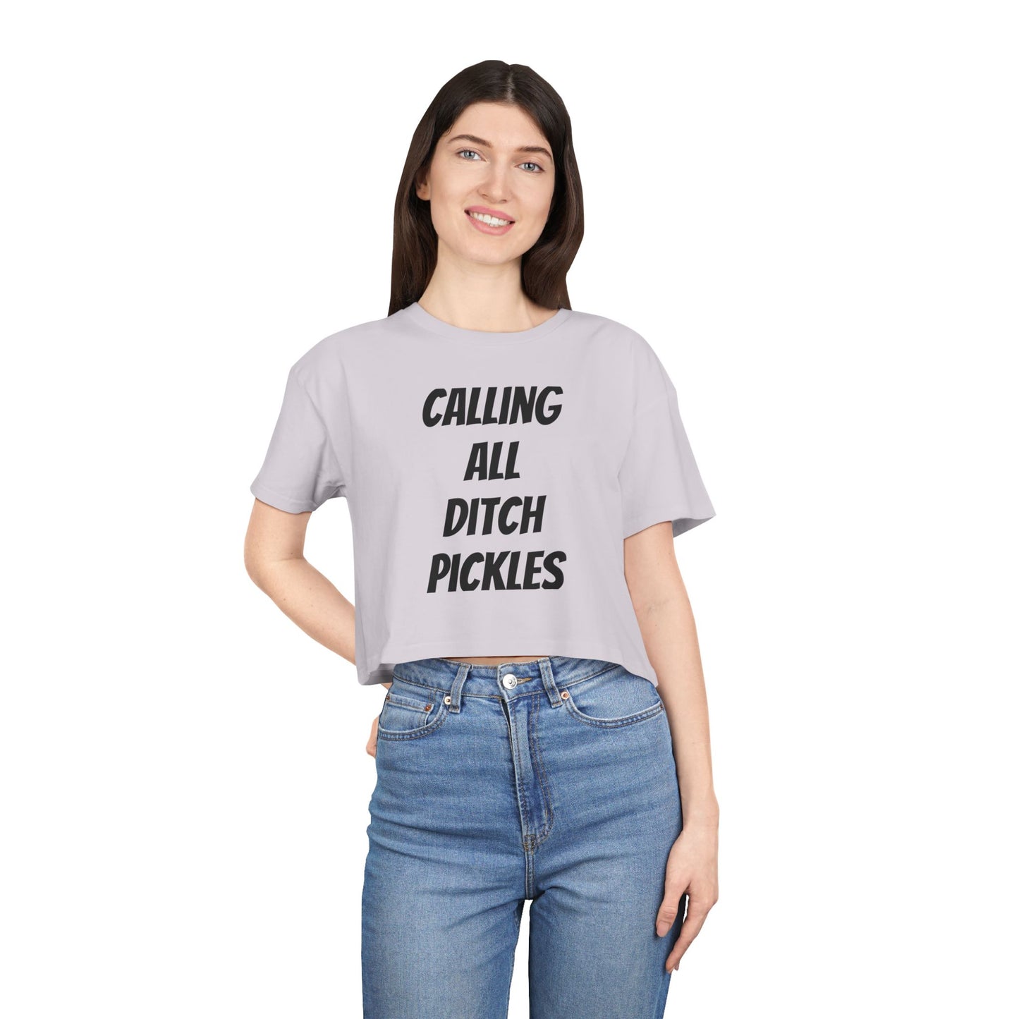 Ditch Pickle Rick Fishing Crop Tee