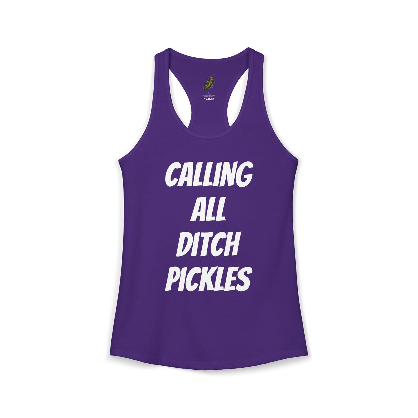 Ditch Pickle Rick Racerback Tank