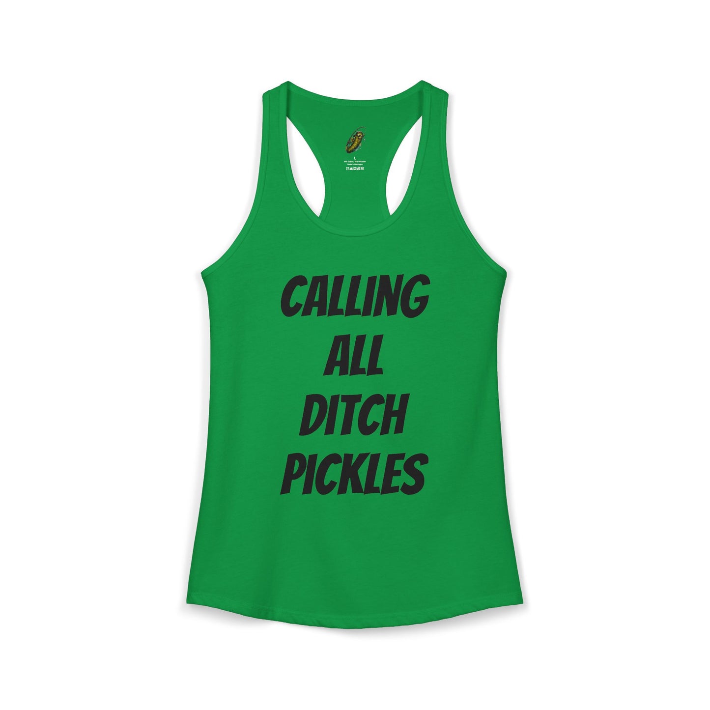 Ditch Pickle Rick Racerback Tank