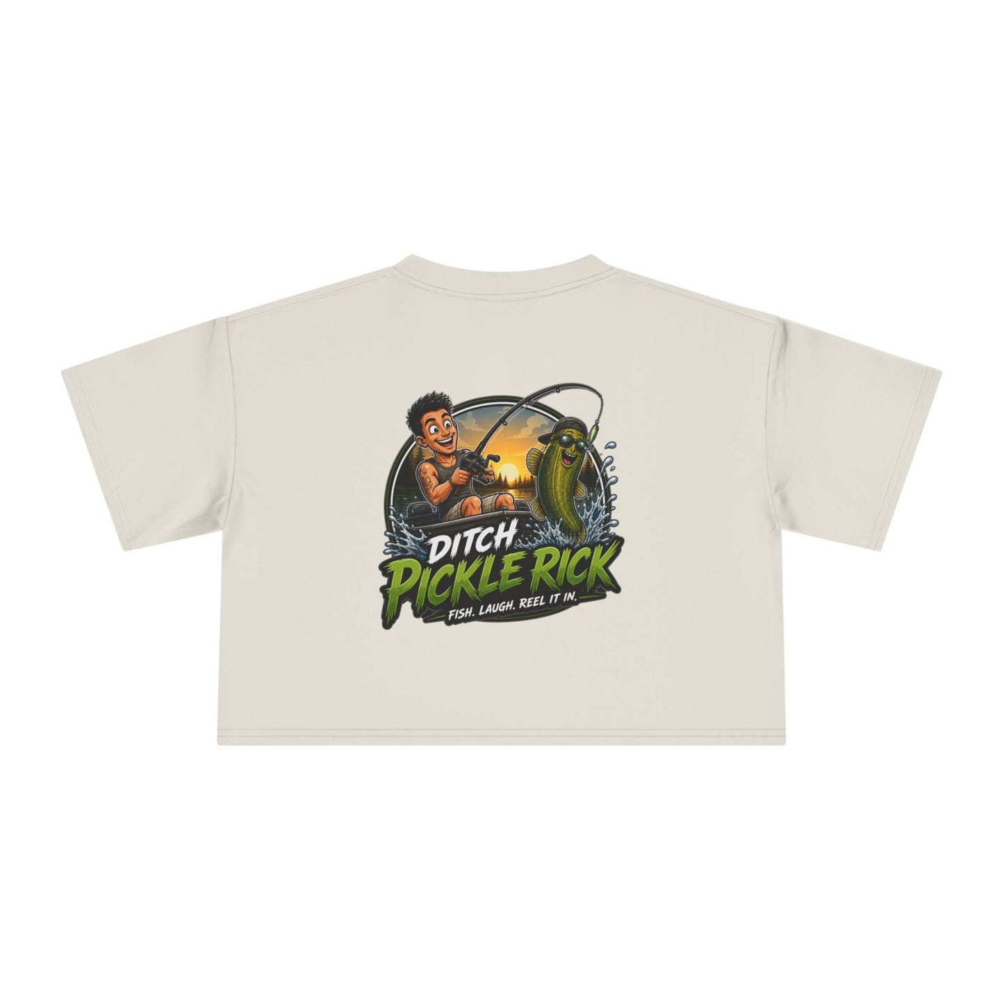 Ditch Pickle Rick Fishing Crop Tee