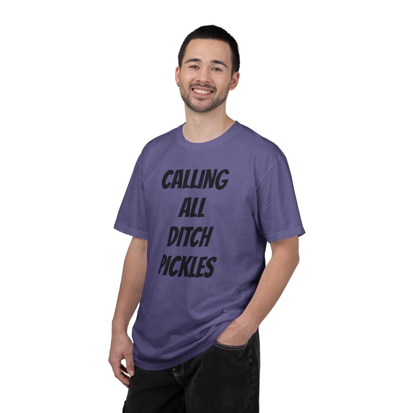 Ditch Pickle Rick Fishing Graphic T-Shirt