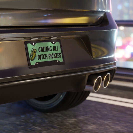 Ditch Pickle Rick Vanity Plate