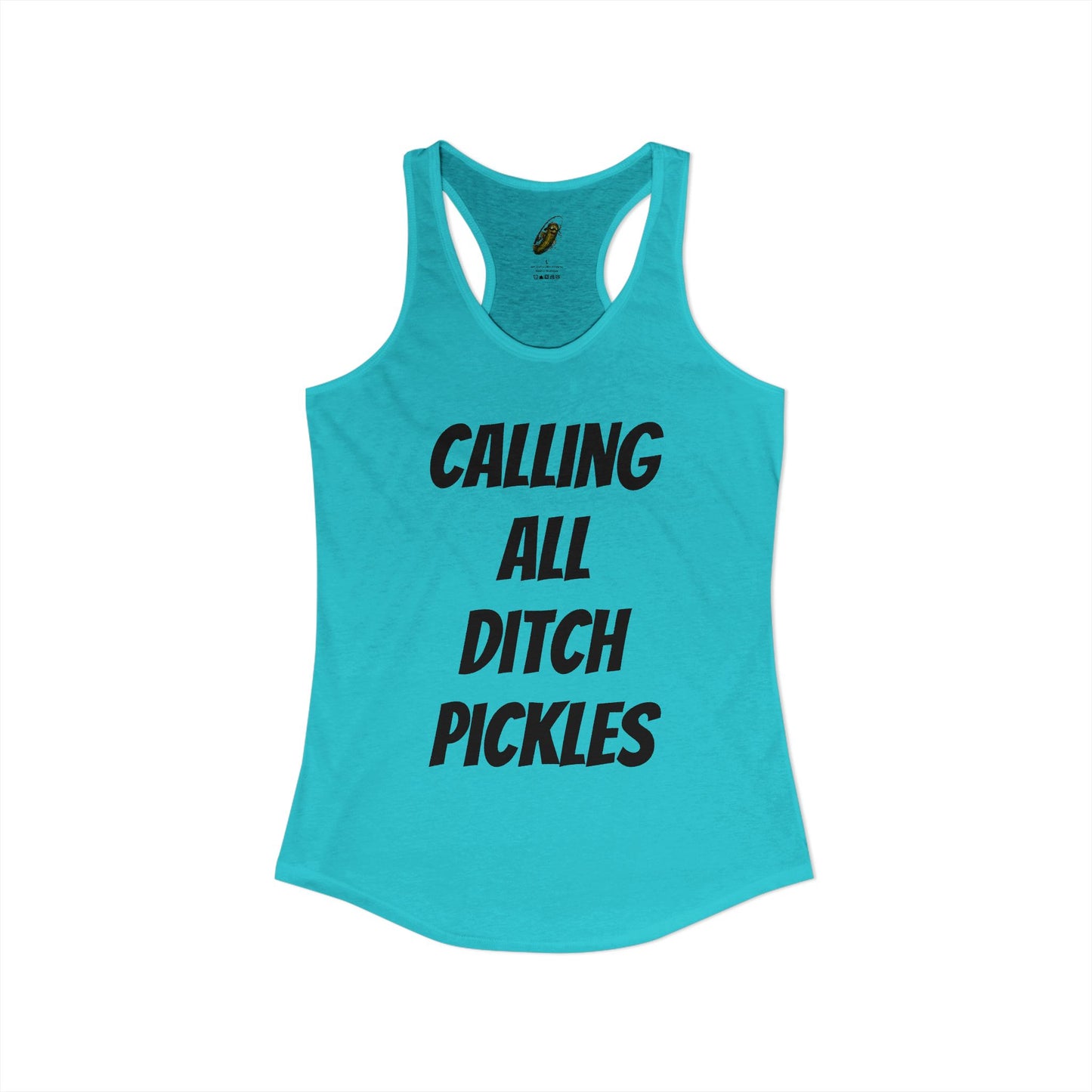 Ditch Pickle Rick Racerback Tank